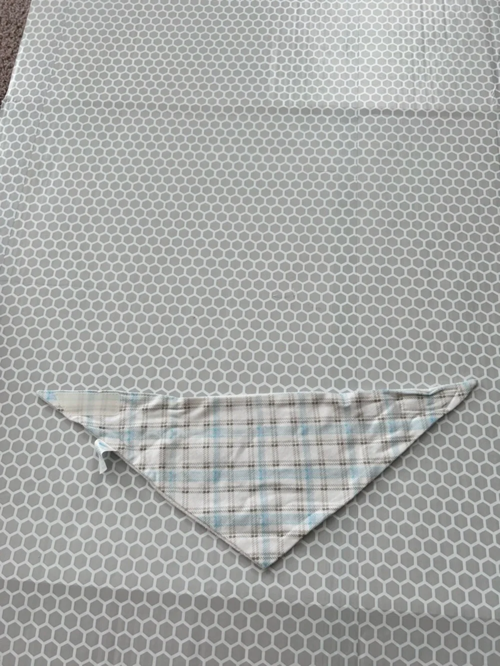 Bundle of Seven Baby Bandana Bibs in Blue & Neutral Tones